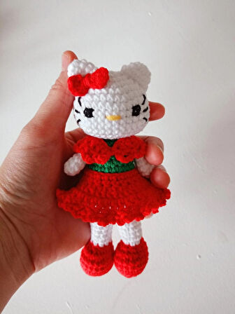 el örgüsü hellokitty anahtarlık (13cm)