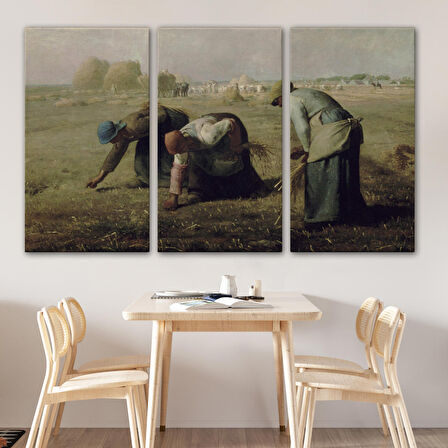 Millet Darı Toplayıcı Kadınlar Tablosu - Jean-François - French-6652