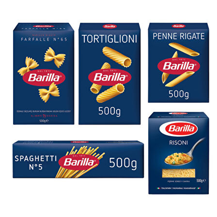 Barilla Makarna 500 gr 5 li Karma Paket