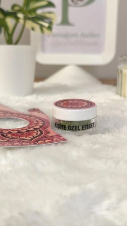 Pamuğum Atelier Kına Eli Hediyeliği Bordo 5 ml Kına Kutulu 15 Adet