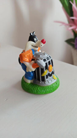 vintage sylvester orijinal yumuşak figür & 7 cm