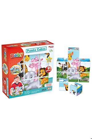 Baby Puzzle Cubes 9 Parça