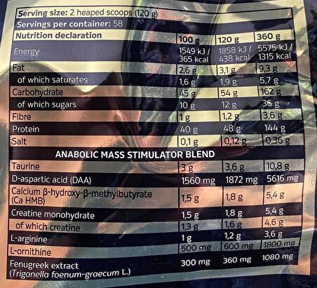 KEVİN LEVRONE ANABOLİC MASS GAİNER 7 KG