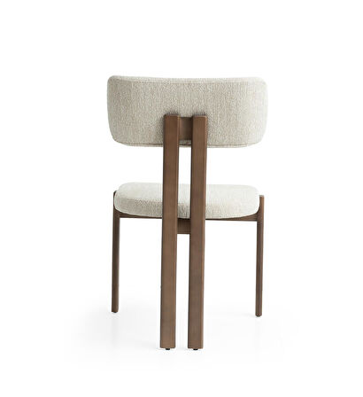 Voyage Ahşap Boyalı Yemek Sandalyesi 2 Li Set