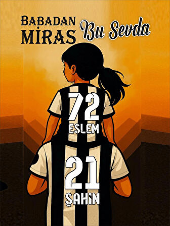 “Babadan Miras Bu Sevda" Kanvas Tablo | 50x70 cm