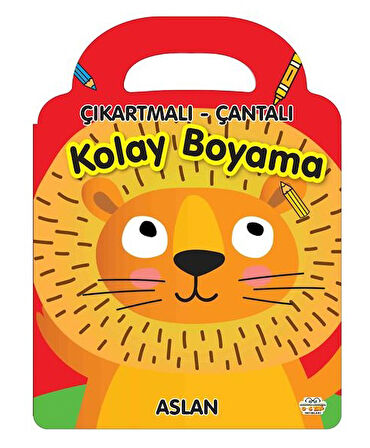 3-6 yaş Çıkartmalı-Çantalı Kolay Boyama Seti (4 Kitap)