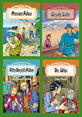 Ortaokul 5.ve 6.Sınıflar İçin Dünya Çocuk Klasikleri Seti 4 (4 Kitap)