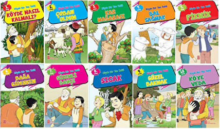 3.Sınıf Okumayı Sevdiren Renkli Resimli Hikayeler 12 - 10 Kitap