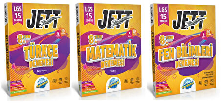 8.Sınıf LGS Jett 15 Deneme (Türkçe-Matematik-Fen Bilimleri)-2025 LGS Genel Deneme 10 Yayın 10 Deneme