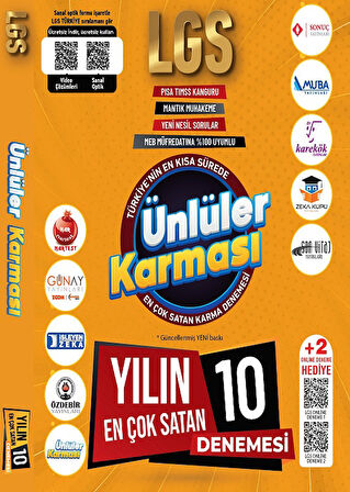 8.Sınıf LGS Jett 15 Deneme (Türkçe-Matematik-Fen Bilimleri)-2025 LGS Genel Deneme 10 Yayın 10 Deneme