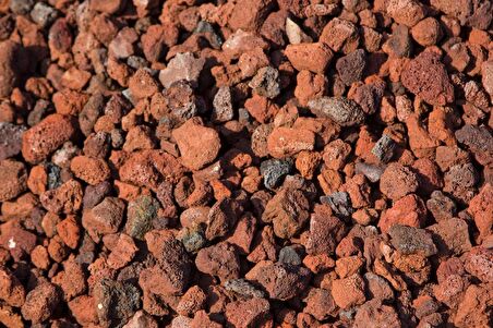 Pomza 15 Kg 2-3 cm Kırmızı Pomza Tarım Pomzası Pomza Taşı Lav Taşı Cüruf Madeni Pomza Ponza