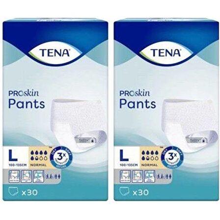 Tena 5,5 Damla Emici Large Büyük Boy 30'lu 2 Paket 60 Adet Külot