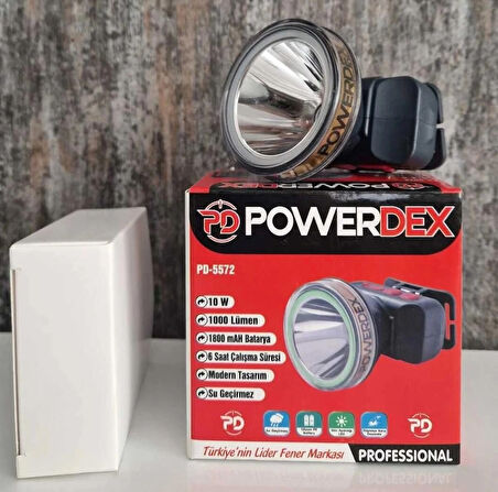 Powerdex Pd 5572 Profesyonel Su Geçirmez Kafa Lambası