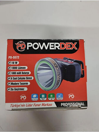 Powerdex Pd 5572 Profesyonel Su Geçirmez Kafa Lambası