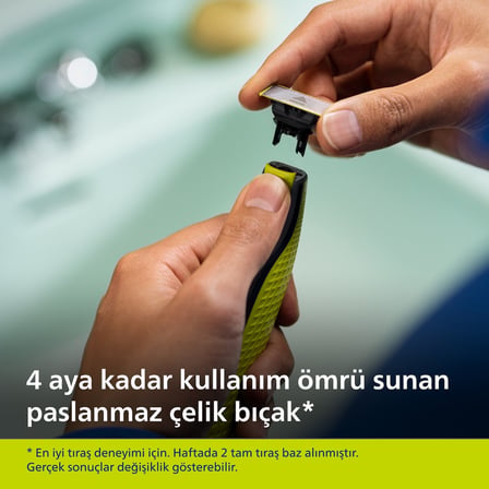  Philips OneBlade QP2724/20 Yüz Hibrit Tıraş Makinesi, Islak & Kuru, 5'i 1 Arada Sakal Tarağı