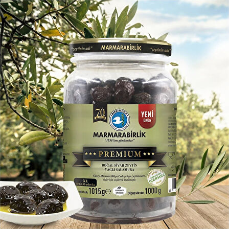 Marmarabirlik Premium XL Siyah Zeytin 4 x 1 KG