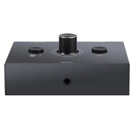 6077 Ses Kulaklık Hoparlör 2 Port Aux Switch Çoklayıcı Çevirici 3.5mm Stereo Audio Seçici.