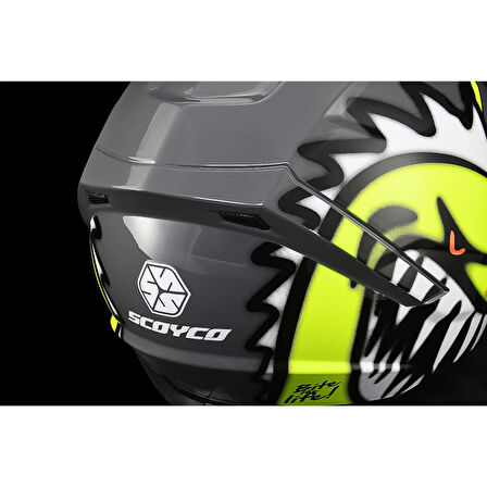 SCOYCO FF-869 SHARK FULL FACE KASK