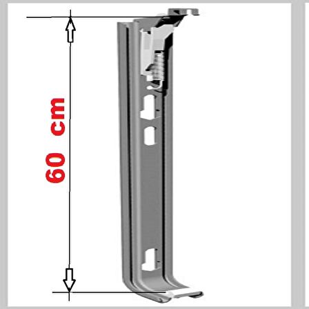 Panel Radyatör ayağı Duvara Montaj Konsolu 60 cm yaylı konsol