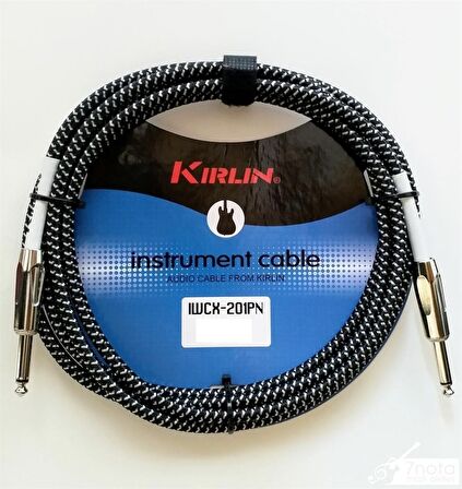 Kirlin IWCX-201 6mt. Örgülü Enstrüman Kablosu