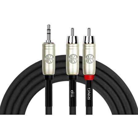 Kirlin 2mt. Y Kablo (3,5mm TRS Plus - 2xRCA)