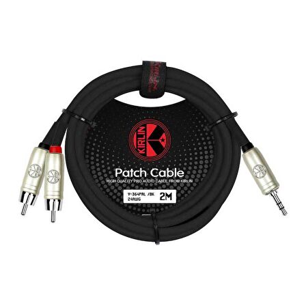 Kirlin 2mt. Y Kablo (3,5mm TRS Plus - 2xRCA)