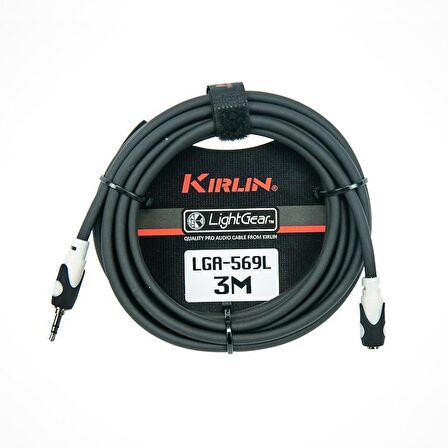 Kirlin LGA-569LBK 3.5MM TRS Jack  - 3.5MM TRS JACK 3 Metre Kablo