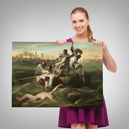 Watsob ve Köpek Balığı Tablosu - Watson and the Shark 1778-6658