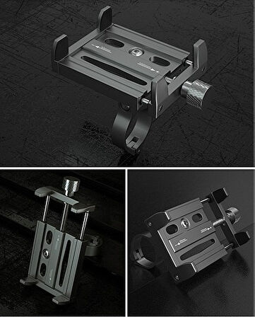 Adaman Kr01 Bisiklet Motorsiklet Gidon Telefon Tutucu,metal Vidalı