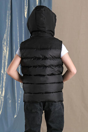 Çıkarılabilir Kapüşonlu Su Geçirmez Erkek Çocuk Şişme Yelek Iki Renk