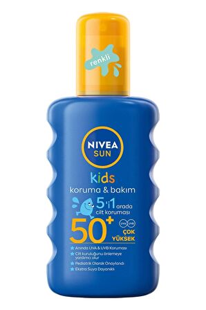 Nivea Sun Kids Koruma & Bakım 5 In 1 Arada Renkli Spf 50 Sprey 200 ml