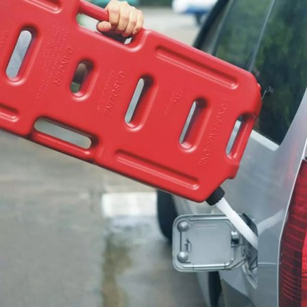 Plastik Benzin ve Su Bidonu 20LT Braket Dahil Kırmızı