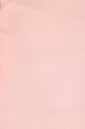 Kadın Pudra Kare Yaka Likralı Triko Bluz ARM-26K069002