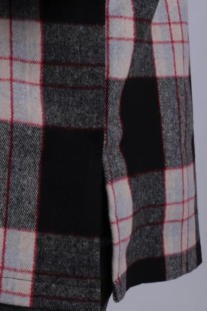 Kadın Füme Erkek Yaka Yanları Yırtmaçlı Oversize Ceket ARM-26K001009