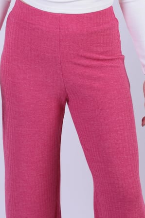 Kadın Fuşya Yumuşak Dokulu Likralı Pantolon ARM-26K001090
