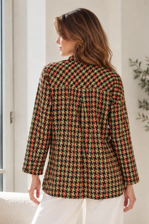 Kadın Fıstık Yeşili Erkek Yaka Yanları Yırtmaçlı Oversize Ceket ARM-26K001009