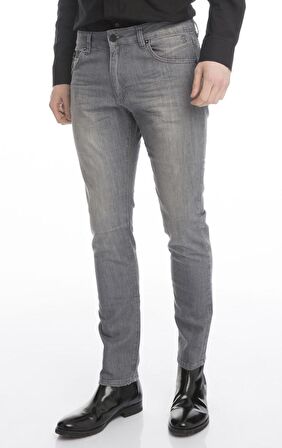 Erkek Slim Fit Düz Renk Likralı Jean Kot Pantolonu