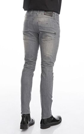 Erkek Slim Fit Düz Renk Likralı Jean Kot Pantolonu