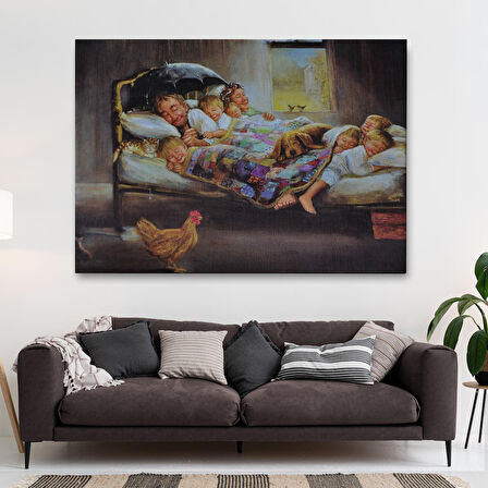 Mutluluğun Resmi Dianne Dengel'in Eseri Kanvas Tablosu-6661