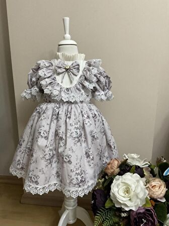 Kız çocugu vintage  dogum günü elbisesi
