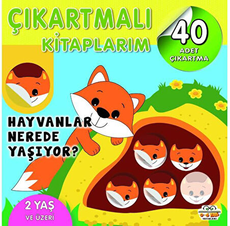 2 Yaş ve Üzeri Çıkartmalı Kitaplarım Seti (6 Kitap)