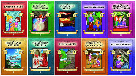 4.Sınıf Okumayı Sevdiren Renkli Resimli Hikayeler 8 - 10 Kitap