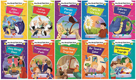 1. Sınıf Okumayı Sevdiren Renkli Resimli Hikayeler - 10 Kitap