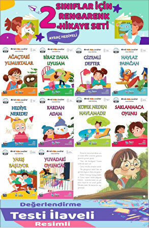 2.Sınıf Merak Eden Çocuklar Hikaye Seti (32 Sayfa) - 10 Kitap