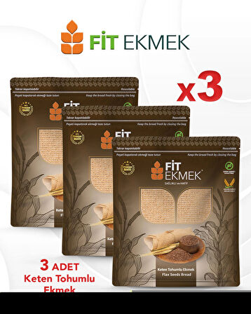 fit 3'lü paket Keten Tohumlu Lavaş Ekmeği 300gr