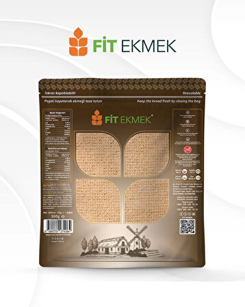 fit 3'lü paket Keten Tohumlu Lavaş Ekmeği 300gr