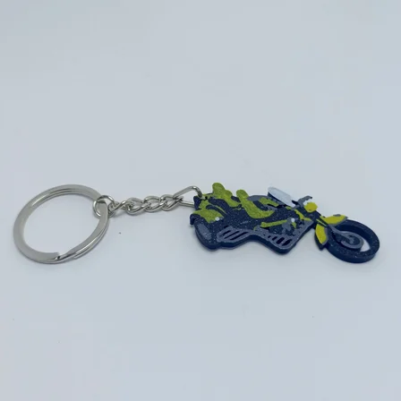 Yeşil Motorsiklet Anahtarlık