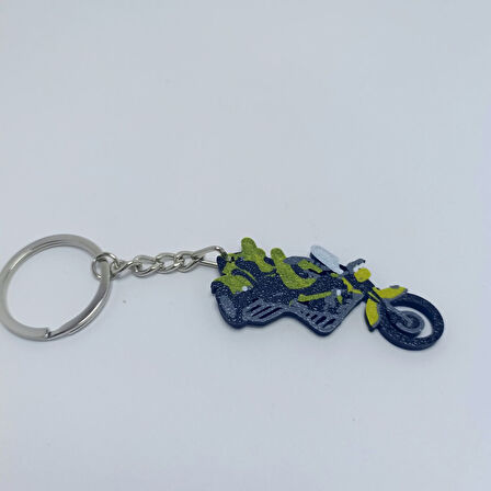 Yeşil Motorsiklet Anahtarlık