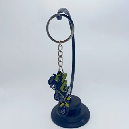 Yeşil Motorsiklet Anahtarlık