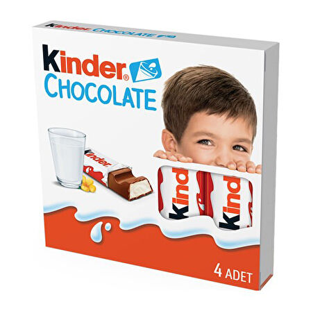 Kinder Chocolate T4 50 gr x 10 Adet